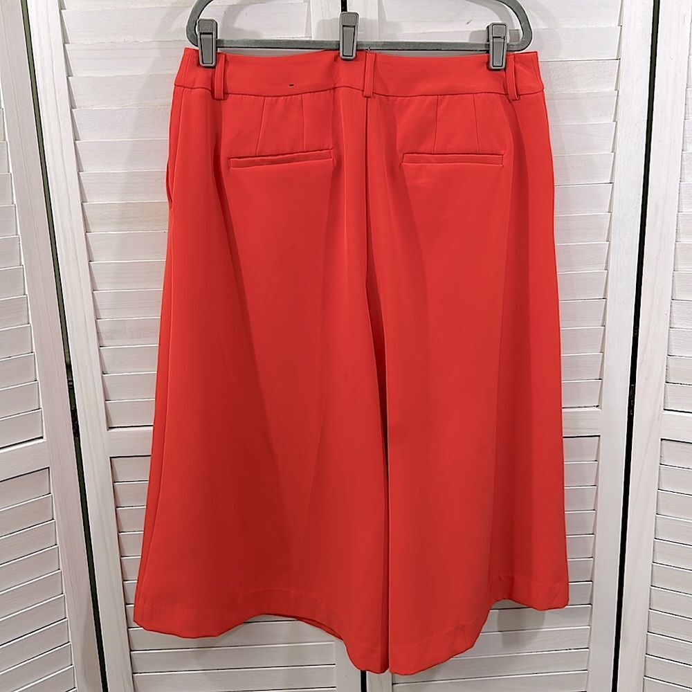 Lane Bryant Plus Size 18 Coral Crop Capri Infinite Stretch Wide Leg Culottes - Picture 9 of 12